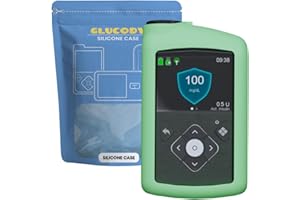 GLUCODY Schutzhülle aus Silikon für Medtronic Insulinpumpe, kompatibel mit Allen Medtronic-Modellen, langlebig (Mintgrün)