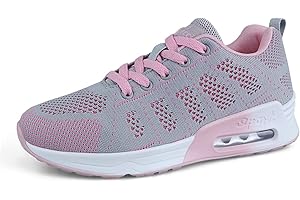 ANBIWANGLUO Zapatillas de Deporte para Mujer Zapatillas Deportivas para Correr Zapatos con Cordones para Caminar Zapatillas Transpirables para Correr al Aire Libre para Correr