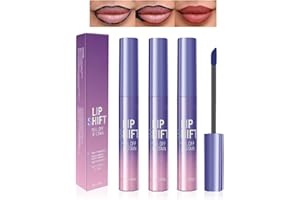 KTOULER 3Pcs Lip Stain Peel Off Set,Peel Off Lip Liner Tattoo,Nude Red Pink Matte Finsh Long Lasting Waterproof Transferproof Lip Stains for Women Girls (Peel Off Lip Liner, 3Pcs)