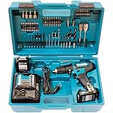 Makita HP333DSAX, trapano a percussione a batteria 12V max./2,0 Ah, 2 batterie + caricabatterie in valigetta