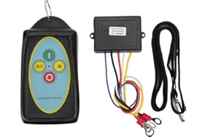 BOROCO Wireless Winch Remote Control Kit, 12V 24V 75ft Long Range 434MHZ for Tuff Stuff Recovery Winches