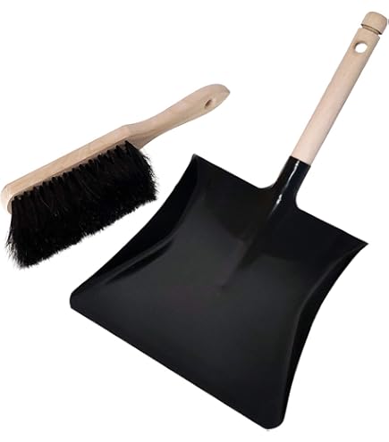 Cleanling Kehrgarnitur Handfeger & Schaufel - Arenga Naturhaar 30cm Made In Germany
