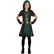 Fiestas Guirca Robin Hood Kostüm Grün Für Damen – Größe M, Inkl. Hut, Kleid & Gürtel