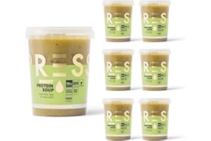 PRSS 100% COLD PRESSED PRESS Healthfoods, Boost Protein Soup, Petit Pois, Pea and Fresh Mint Soup, x6 packs 485g soup