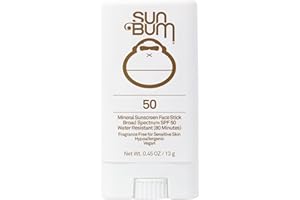 Sun Bum Mineral SPF 50 Crème solaire pour le visage | Écran solaire à large spectre résistant à l'eau avec vitamine E | Hypoallergénique | Conforme à la loi Hawaï 104 (sans octinoxate et oxybenzone) |