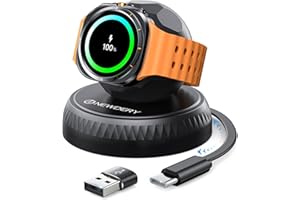 NEWDERY Ładowarka do Samsung Watch 7 z wysuwanym kablem USB C, przenośna, magnetyczna stacja ładująca do Galaxy Smartwatch Ultra 6 Classic 5 Pro 4 Classic 3 Active 2 1