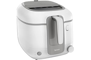‎TEFAL Tefal Fritteuse Super Uno Access, Kapazität 2,2 L, spülmaschinengeeignete Teile, Geruchsfilter, herausnehmbarer Behälter, weiß/grau, FR3100