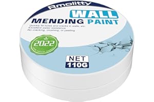 PAISTELY Stucco Per Muro, Impermeabile Stucco Per Muro Bianco Pronto, Stucco Bianco Per Muro Per Riempire Le Crepe e La Superficie Dell'Intonaco, Wall Mending Agent Ad Alta Resistenza Di Fori Nel Muro (110g)