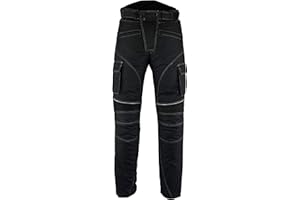 Sterling Sports® Thermal Mens Waterproof Trousers Bike Mens - Travel Mens Trousers Motorbike Accessories, Motorbike Trousers Mens Pant Motorbike Textile Trousers Pants (30 Waist 30 Leg) Black