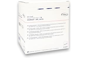 BAVARIA MEDICAL 50 garze sterili 10x10 cm - garze sterili per medicazione in 100% cotone - compresse di garza sterile 10x10 in buste singole non aderente - extra morbide, traspiranti e assorbenti