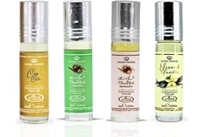 Ayat Perfumes - Cofanetto 4 oli profumati da 6 ml – Choco Musk Vanilla, Pistachio, Marshmallow & Cup Cake – Profumo di Dubai – Misto – Lunga durata