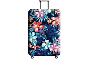 Housse de Protection pour Bagages Lavable et protectrice pour Valise - Protecteur de Valise en Spandex ¨¦Lastique avec ¨¦tiquette pour Bagage, Convient aux Bagages de 19 a 30 Pouces