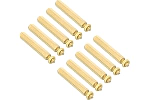 PATIKIL 30mm+6mm M3 Viti Fissaggio 40pz Ottone Esagonali PCB Fissaggio Dadi per Schede Madri Custodie Computer Schede Circuito Elettronici Tonalità Oro