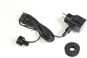 Arnusa Quellsteinbeleuchtung Springbrunnen Beleuchtung LED + Netzteil Teichbeleuchtung (Warm-Weiß) mit 5 Meter Kabel und Schaumstoffdichtung