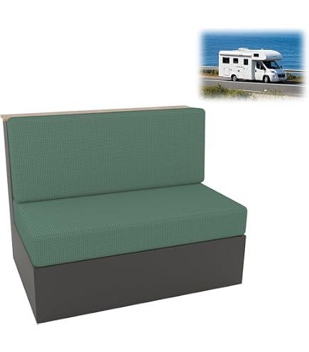 Lot De 2 Housses De Coussin Antidérapantes Pour Camping-car/caravane - Taille Ajustable - Imperméables - Gris