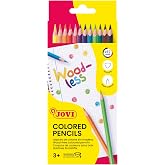 Jovi Woodless Colored Pencils, 12 Count, Assorted Colors (734/12), Single | Assorted colours, woodless, ergonomic triangular