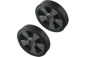 SSLLH Ruote per barbecue, diametro esterno 195 mm, per barbecue a gas e ruote in plastica di altre marche, 2 pezzi, resistente al calore