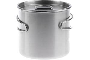 SGerste Portable 500ml Stainless Steel Cup/Pot with Folding Handle for Outdoor RV Camping Hiking Backpacking