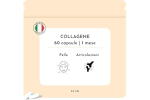 CLIIN® Collagene Marino Made in Italy Integratore Alimentare 60 capsule | Pelle idratata, Articolazioni più Forti, Antirughe Naturale