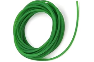 HILITAND Polyurethane round belt green rough surface PU rough surface round belt industrial belt conveyor belt O-belt can be connected with motor lathe belt (5mm*10m), Power Tool Accessories