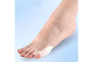 BARGAIN WELLS 2X Toe Little Separator Silicone Corrector Gel Bunion Foot Valgus Straightener P