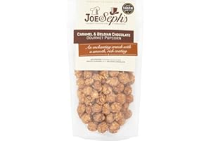 JOE & SEPH'S Joe & Sephs, Seph's Belgian Popcorn Sharing Bag, Handmade in UK, Suitable for Vegetarians, Gluten Free, Airpopped, Movie night, Chocolate, 75 gm