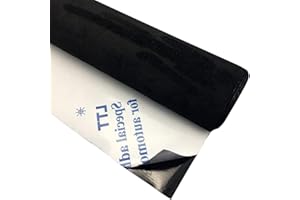 KMDZDZGS Self-Adhesive Suede Look Car Wrap Upholstery - High Elastic Automotive Film, Suitable for Furniture, Sofas, Car Interiors (Black, 20 x 149 cm)