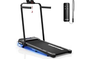 Sportconic Treadmill for Home 1-12 km/h | Walking Pad | Folding Treadmill with Tilt | Under the Desk | Incl. LED Display & Remote Control (Excluding Protective Mat, 1-12km/h (P106FA))