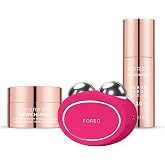 FOREO BEAR 2 Microcurrent Set + Serum 2.0 + Hydrating HA+PGA - Fuchsia | Microcurrent Device, Facial Massager, Facial Serum,