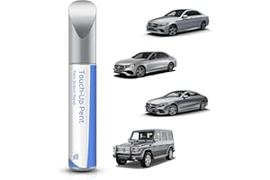 PARTS4EV 744/9744 Brilliant Silber Metallic Ausbesserungsfarbe für Mercedes-Benz C/E/G/M/S/CL/ML/SL/ML/CLK/SLK Series– Exakte Übereinstimmung – Ausbesserung von Kratzern und Abplatzungen