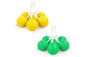 BOHRMA Lot de 6 balles de golf - 42 mm - Pour l'extérieur, pelouse, golf, échelle - Pour la pratique du golf, l'entraînement - Jeu de balles de golf - Jeu de balles Toss Bolas Outdoor pour événements