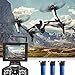 Produktbild Wltoys Q333A FPV Drohne mit Kamera und Bildschirm 5.8G Live Übertragung Monitor 720P Cam Headless Modus für Erfahrener, mit 4G Speicherkarte, Garantie, 3 Akkus, Weiß