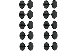 cyclingcolors 20x Capuchón para tornillo pz2 embellecedores tornillos tapones tapón plastico (Negro (RAL 9005))