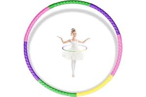 pclapora Hula Hoop per Bambini, Hula Fitness Hoop per Bambini, 7 Sezioni Smontabile Cerchio Fitness Regolabile, Cerchio per Esercizi per Ginnastica, Danza, Giochi, Dimagrimento