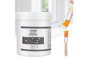 LOMUG Przezroczysta wodoodporna powłoka, 300 g, niewidoczna masa uszczelniająca, wodoszczelna, mocna powłoka uszczelniająca, przezroczysta, wodoszczelna powłoka do płytek, ścian, dachu