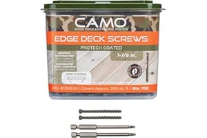 CAMO 0345124 Edge Deck Screws, Hidden Fastening, 1-7/8", ProTech Coated (700 ct)