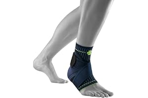 ‎BAUERFEIND Bauerfeind Sprunggelenkbandage „Ankle Support“ Unisex, 1 Sprunggelenk Bandage für Sport wie Fußball, Fitness und Joggen, Kein Umknicken durch Knöchelbandage, Schwarz, XXL