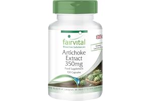 Fairvital | Artichoke Extract 350mg - Bulk Pack for 3 Months - Vegan - HIGH Dosage - 100 Capsules - standardised to 2.5% cynarin