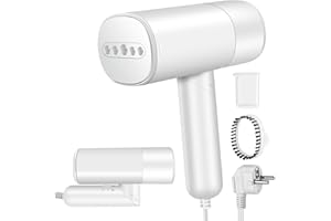 ‎GARMEE GARMEE Faltbar Reise Steamer Dampfglätter - Tragbarer Reisesteamer für Kleidung mit Schnellem Aufheizen in 20 Sekunden 1000W Handdampfbügler Dampfglatter mit Abnehmbarem 150ml Wassertank