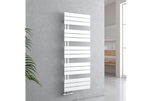 EMKE SFTR1350X1W-ADR Radiatore da Bagno, Bianco, 1320x500 mm