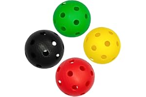 wisoolkic Bärbara lätta innebandybollar inomhus utomhus övningssporter tävling 4 bollar paket 72 mm diameter innebandybollar inomhus utomhus övning