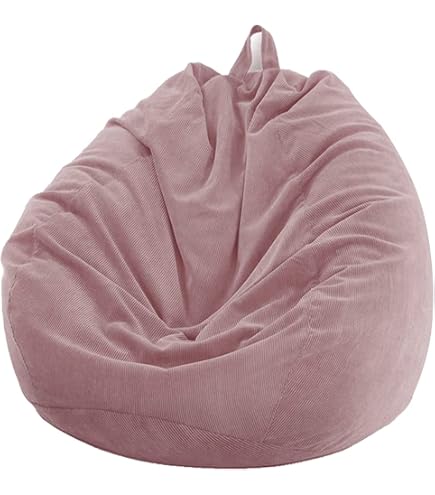 FANSU Copertura per Poltrona Sacco Puff Poltrona Senza Riempimento, 3D Cucciolo Pouf Poltrona con Zip Poltrona a Sacco per Adulti e Bambini, Interni, Casa, Soggiorno (100x120cm,Bianco