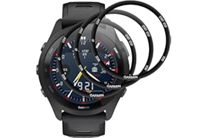 Beukei Pellicola Protettiva per Garmin Forerunner 265, 3 Pezzi Pellicola Vetro,[Sensibile al Tatto][Ultra HD][Senza Bolle][Anti-Graffio][Alta Trasparente] Glass