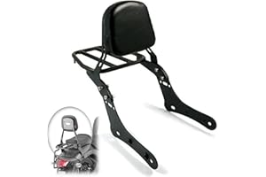 DFFMQSJ Schienale Moto Sissy Bar con Portapacchi Posteriore per Kawasaki Vulcan S 650 VN650 Top Box Supporto in Metallo Esteso PoggiaPosteriore Posteriore Passeggero
