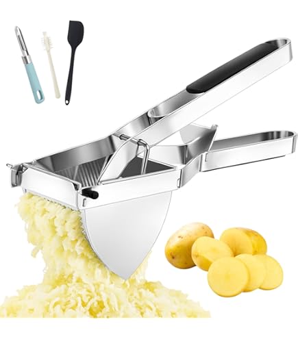 HEFTMAN Mash Potato Ricer Aardappelpuree Van Roestvrij Staal Met Ergonomische Siliconen Handgrepen Zware Voedselpers Multifunctionele Rijstmachine Voor Aardappelpuree Puree Fruit En Groenten 662433639 HEFTMAN Mash Potato Ricer Aardappelpuree Van Roestvrij Staal Met Ergonomische Siliconen Handgrepen Zware Voedselpers Multifunctionele Rijstmachine Voor Aardappelpuree Puree Fruit En Groenten 662433639