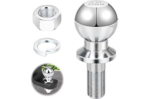 FARNIRVANA Kugelkopf Anhängerkupplung, 50mm 3.5T Anhängerkupplungskugel Anhängerkupplungen, Ø22mm Anhängerkupplung Traktor, Kugelkopf Ackerschiene für Traktor Quad ATV