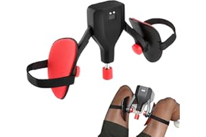 HAOKELAI Pelvic Floor Trainer, Pelvic Floor Muscle Trainer for Men & Women, 360° Rotating Pelvic Floor Exerciser, Automatic Counting, Inner Thigh Exerciser, Pelvic Floor Strengthener for Home Gym Use (Black)