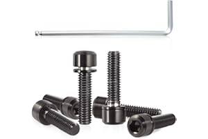 SPEEDWOX Set di 6 Viti per Asta da Bicicletta con rondelle in Lega di Titanio per Mountain Bike e Bici da Strada