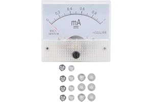 LIEBEWH Amperometro Analogico 85C1 DC 0~1MA Rettangolare Pannello Puntatore Tester Amperometrico DC Amperometro Misuratore di corrente