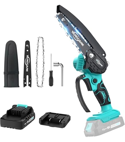 KATSU FIT-BAT 21V Motosega a Batteria 12 con 2 Catene e Pompa dell'Olio Manuale